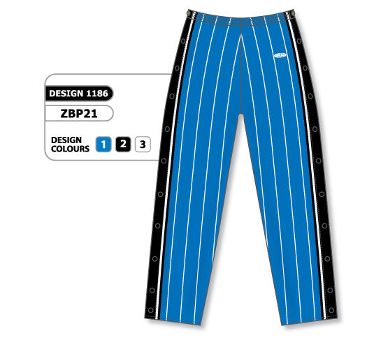 Athletic Knit Custom Sublimated Basketball Warm Up Pant Design 1186 (ZBP21-1186)